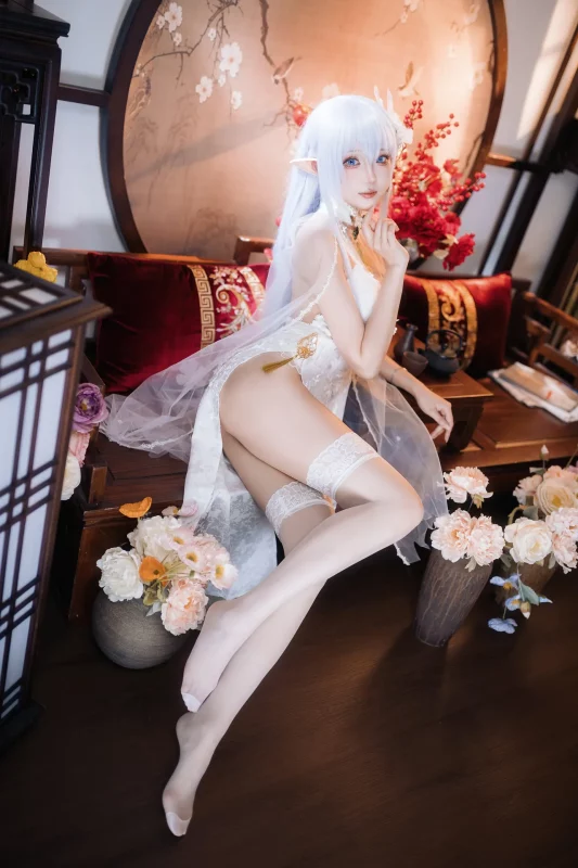 [瓜希酱] [20P – 28.26MB] 碧蓝航线 – 阿尔比恩 旗袍-幻梦社